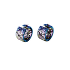 Curiosa earrings, Blue